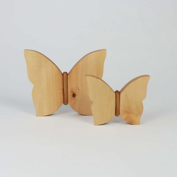 Schmetterling gefertigt aus Birkenholz - Trenddeko zum Verschenken