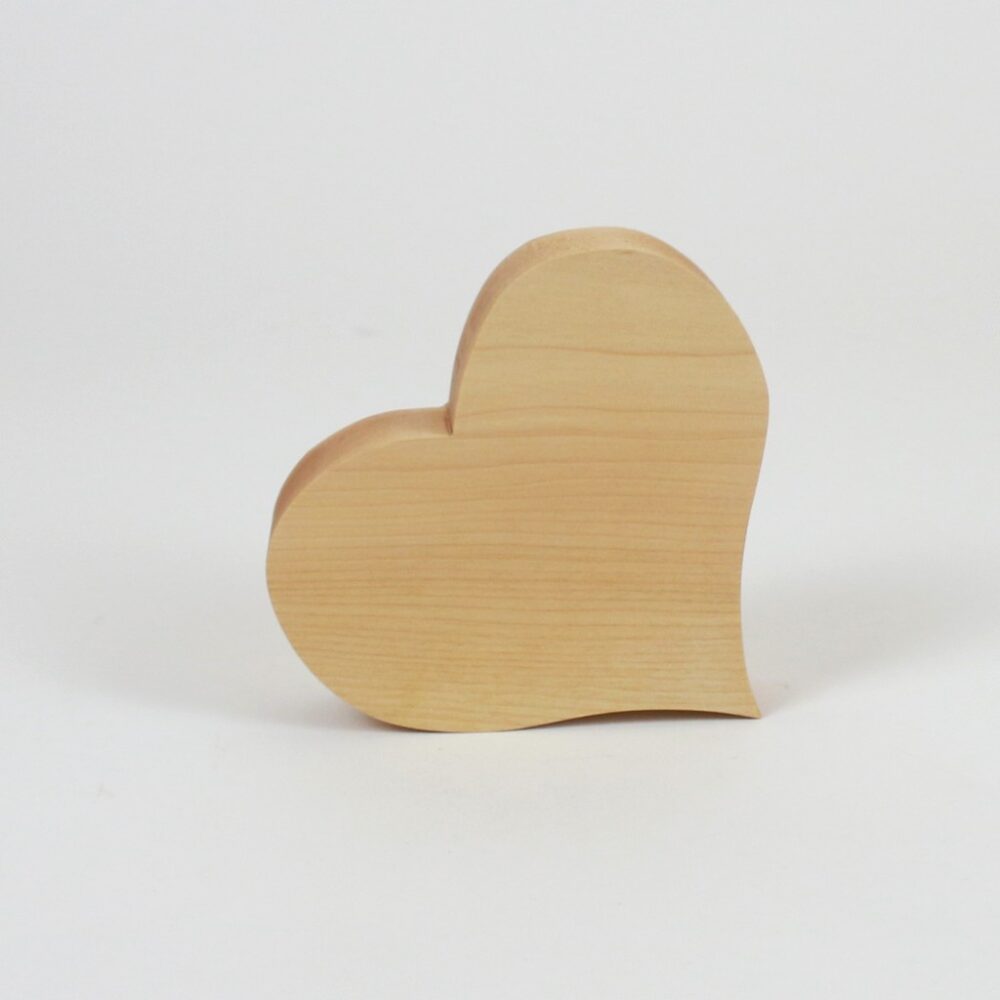 Muttertagsgeschenk, Holzherz aus Ahorn