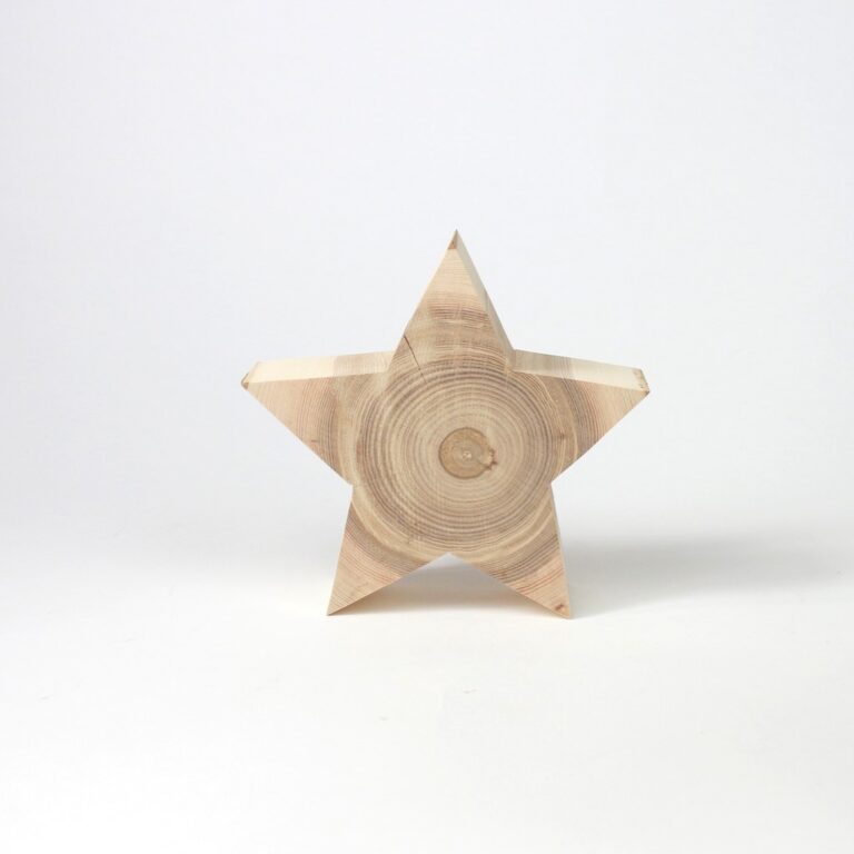 100 Naturbelassene Holzsterne, 3,8 Cm – Unbehandelt, Zum Basteln, Dekorieren & Bemalen