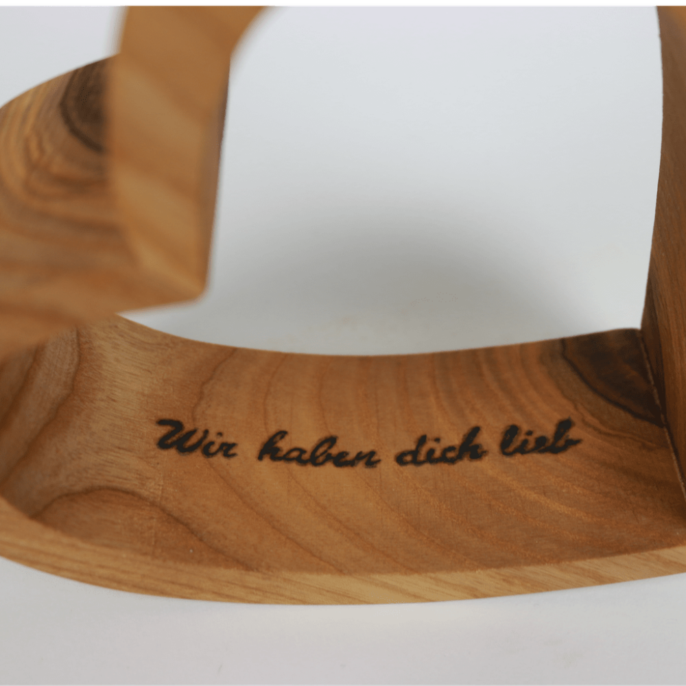 Herzen mit Gravur Geschenke aus Holz