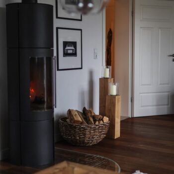 Windlichtsäulen aus Eichenholz - Balken oder Bodendekoration für Hotels