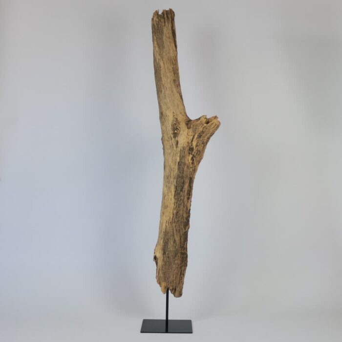 Schwemmholzsäule aus regionalem Schwemmholz