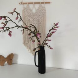 Blumenvase schwarz 31 cm