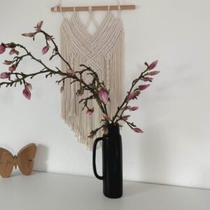 Blumenvase schwarz für schöne Zweige oder langstielige Blumen