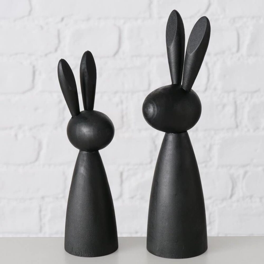 Osterdekoration modern - Osterhase schwarz